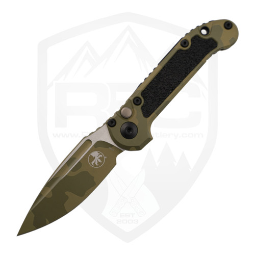 Microtech LUDT Gen 3 Signature Series Drop Point Bazooka Camo M390MK - 11358-1BOCS-Z4