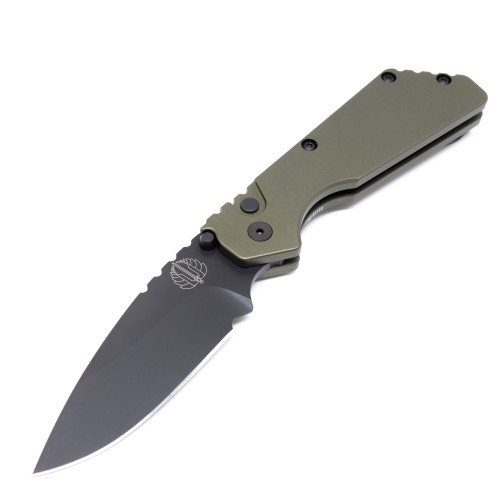 ProTech Strider PT - Smooth Green Handle - Black Blade - 2303-Green