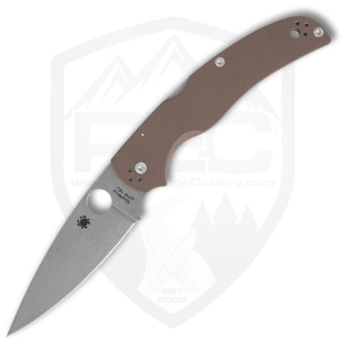 Spyderco MicroJimbo | CPM 15V Sprint Run Brown G10