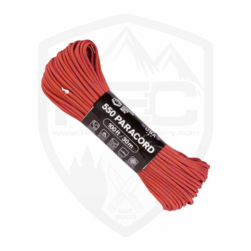 Atwood 550 Paracord 100' - Color Changing Molten Orange