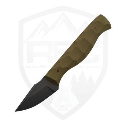 Aux Mfg Custom Model 1, OD Green G10, Acid Wash AEB-L