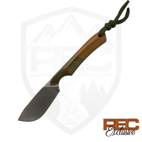 Gentry Custom Knives REC Exclusive Micro Fat Belly Coyote / OD G10, Satin Magnacut