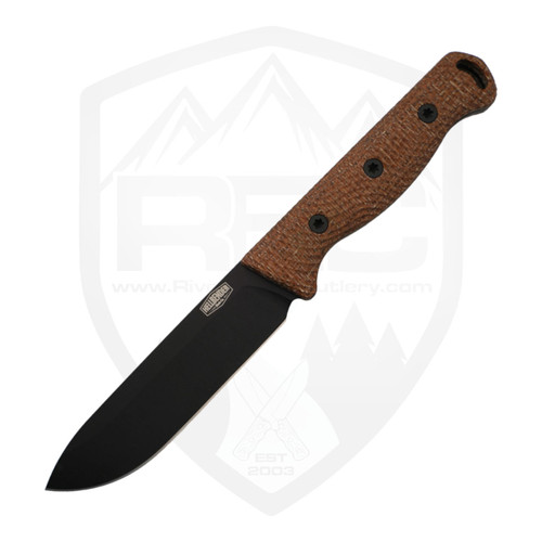Hellbender Blade Co Mudpup OD Green Micarta, Black Magnacut