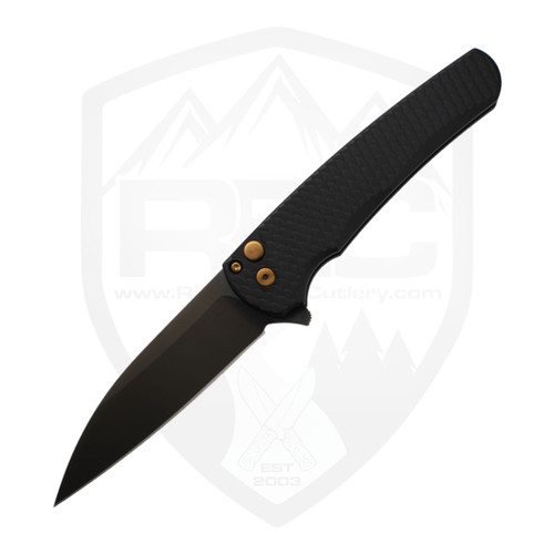 ProTech Malibu Wharncliffe Black Dragon Scale Aluminum, Smoky Grey Magnacut - 5336-LTD SG RGH