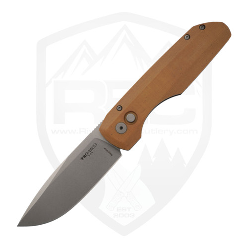 ProTech Vero Synapse Auto | Burlap Micarta Limited Edition