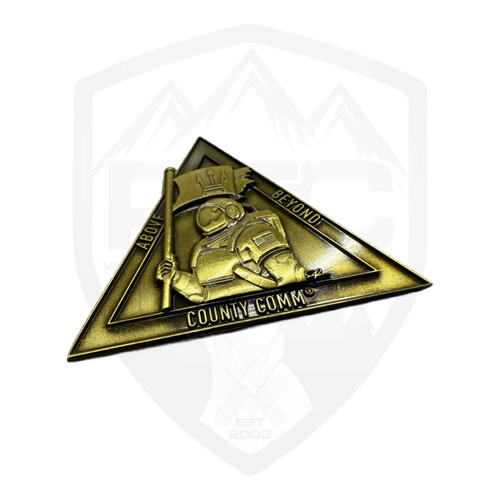 CountyComm Bronze Challenge Coin, Double Sided