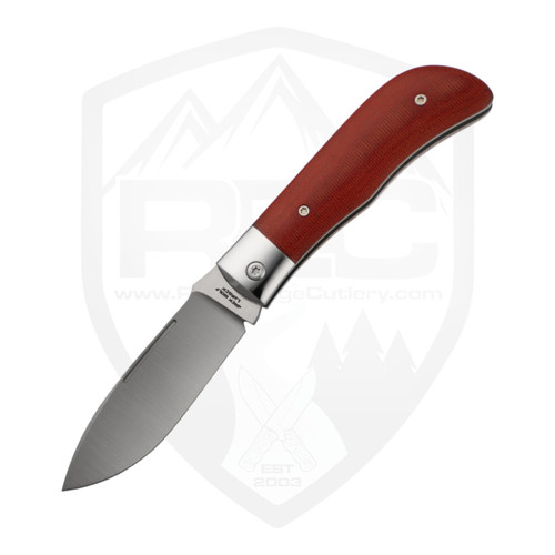 Jack Wolf Knives Timber Jack Steel Series Fire Canvas Micarta , Satin 154CM