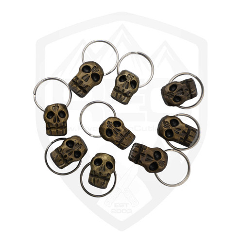 Bifrost Forge Bronze Skull Keychain