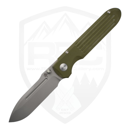 Prometheus Design Werx SPD Invictus SP OD Green G10, Titanium Framelock, Magnacut