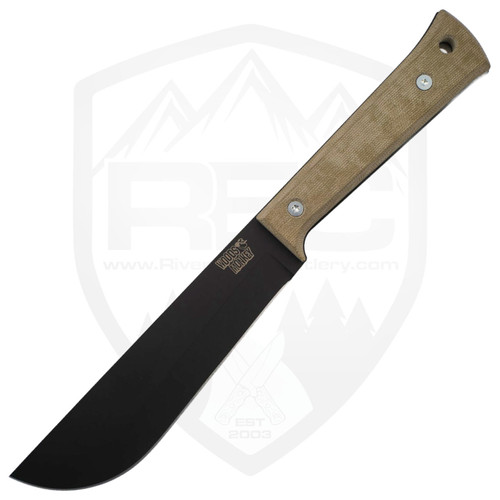 Woods Monkey Half/Chete OD Green Micarta, Black Cerakote 1095