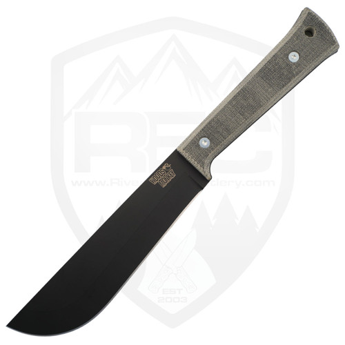 Woods Monkey Half/Chete Black Micarta, Black Cerakote 1095