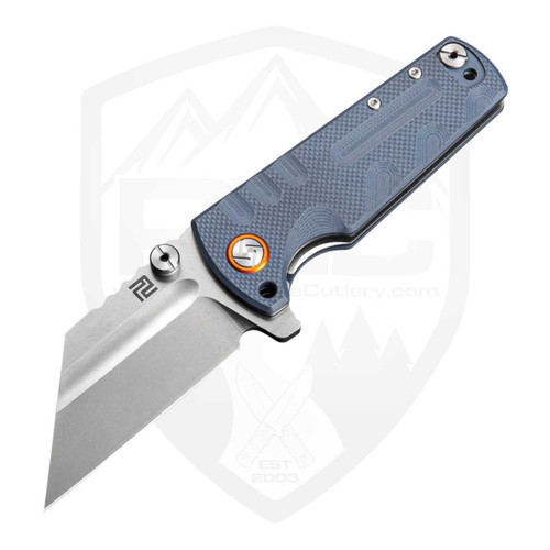 Artisan Cutlery Proponent Framelock, Gray G10, Satin D2 - 1820P-GYF