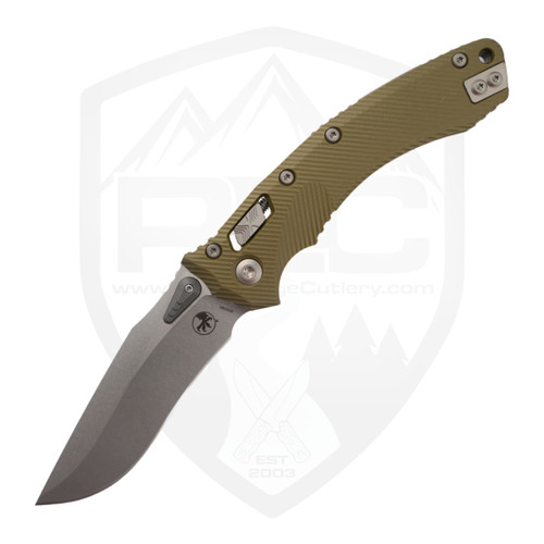 Microtech Amphibian Ram-Lok OD Green Fluted G10 / Apocalyptic M390MK - 137RL-10FLGTOD