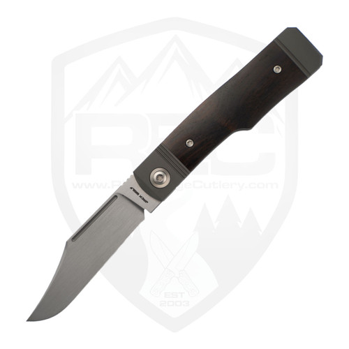Jack Wolf Knives Equal End Slipjoint, Stainless Steel Bolsters