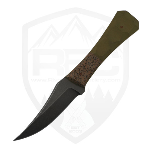 Aux Mfg Custom Pocket Bowie XL, OD Green and Green Translucent G10