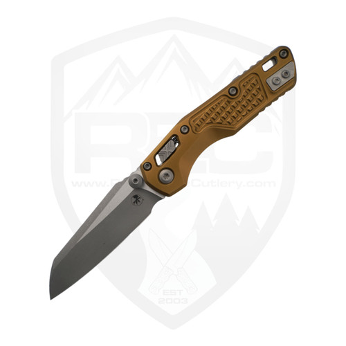 Microtech MSI Mini S/E Tan Frag Aluminum, Apocalyptic M390MK - 210M-10APFRTA