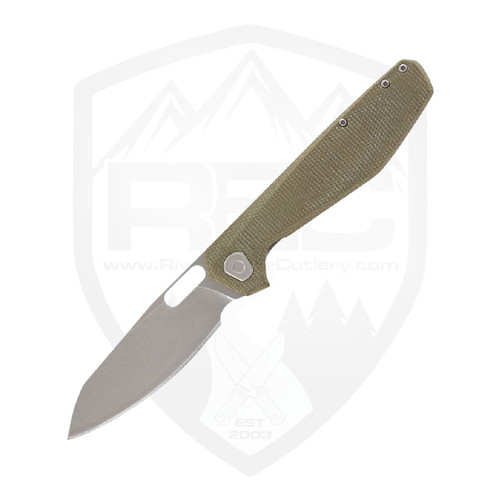 Gerber Slimsada Framelock, Olive Micarta, Stonewashed D2 - 1911