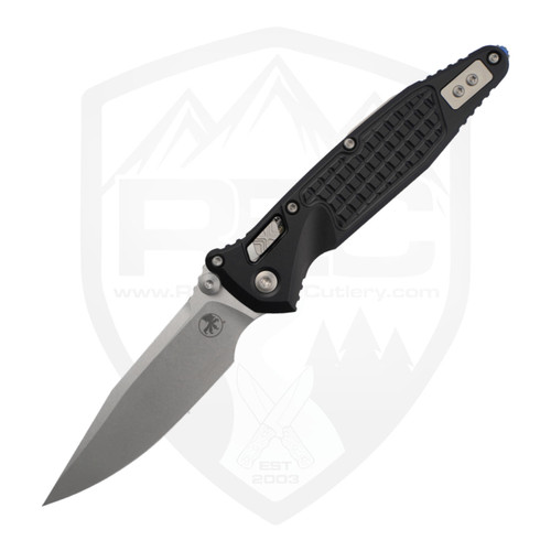 Microtech Socom Ram-Lok  Black Frag Aluminum, Stonewash M390MK- 160RL-10FR