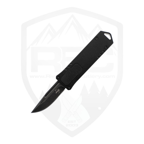 Boker Plus USB Auto, Black Aluminum, Black Stonewash D2 - 06EX266
