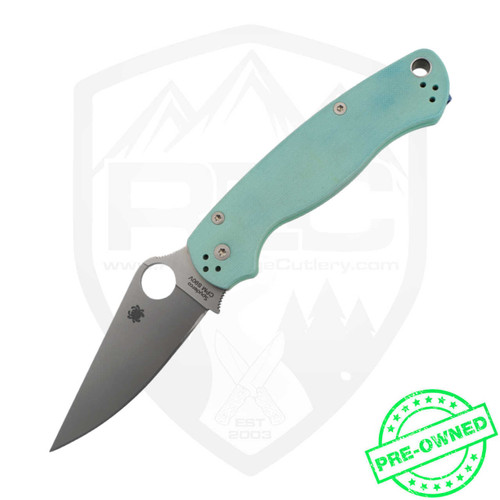 Spyderco PM2 s90v/ Teal, no box, Pre-Owned