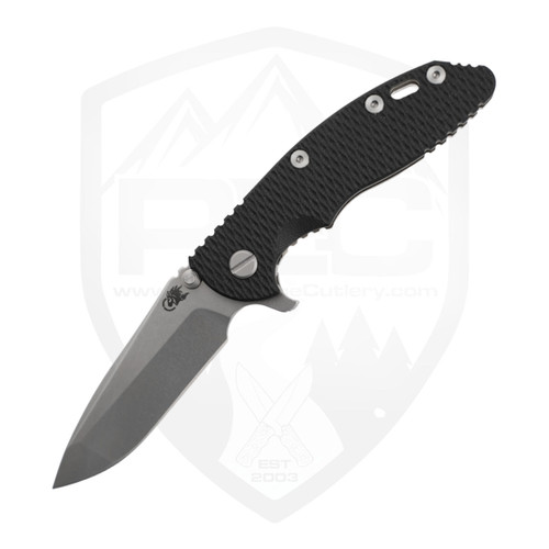 Hinderer Knives XM-18 3.25 Spanto,  Bronze Stonewash Titanium, Black G10, Stonewash Magnacut