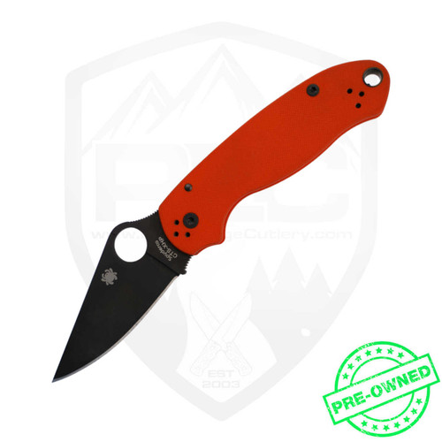 Spyderco Para 3 Cutlery Shoppe Exclusive, w/ box, Pre-Owned
