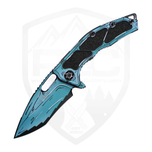 Heretic Knives Medusa Manual Recurve, Cel Shaded Turquoise, Magnacut - H010- CSTQ