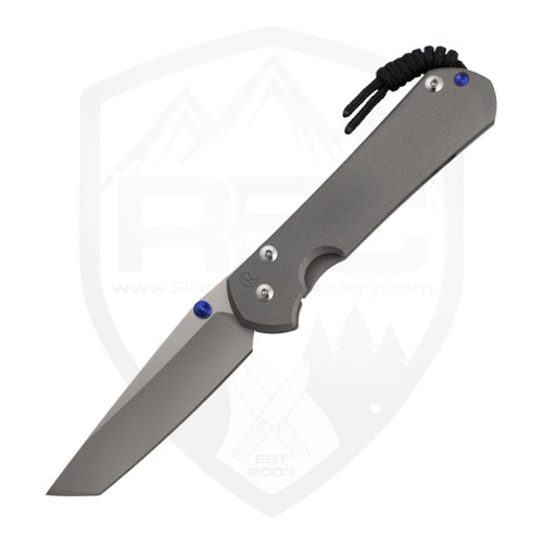 Chris Reeve Large Sebenza 31 Tanto, Sandblasted Titanium, Stonewash MagnaCut - L31-1010
