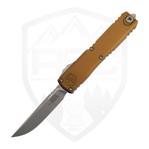 Microtech Ultratech Gen IV S/E, Tan Aluminum, Stonewash M390MK - 11214-10TA