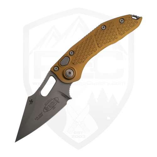Microtech Stitch Auto S/E, Tan Aluminum, Apocalyptic M390MK - 169-10APTA