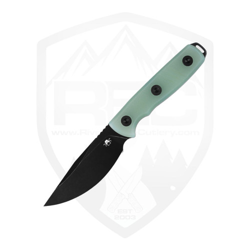 Klaken Phantom Fixed Blade, Green G10, Black 14C28N - Z068 - REC