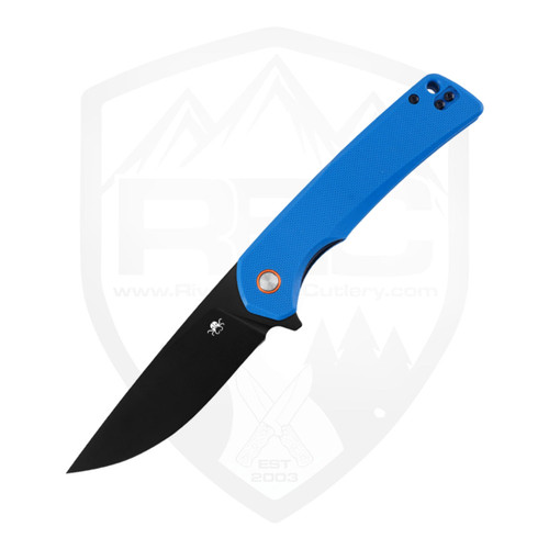 Klaken Virex Flipper Liner Lock, Blue G10, Black D2 - J147