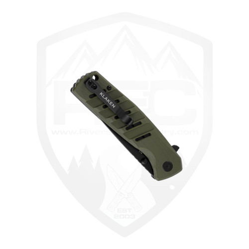 Klaken Drift Liner Lock, Jade G10, Black D2 - J145JDE - REC