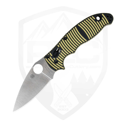 Spyderco Manix 2 Salt, Yellow and Black G10, Satin MagnaCut - C101GBKYLMCP2