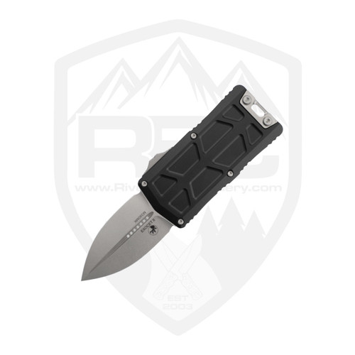 Microtech Exocet Gen II D/E, Black Aluminum, Stonewash M390MK - 1157-10