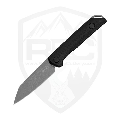 Kershaw Mini Iridium Fixed, Black Micarta, Stonewash D2 - 1051