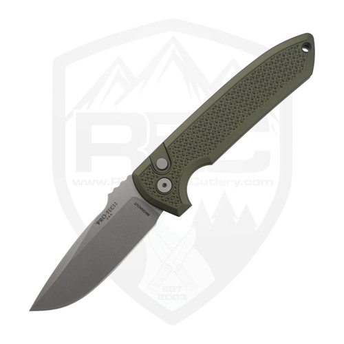 ProTech Rockeye Auto, Carbide Texture Green Aluminum, Stonewash Magnacut - LG3105-Green