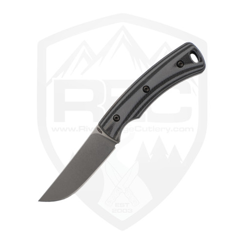 TRM Tagalong Fixed Blade, Shadow Zebra G10, Stonewash Magnacut