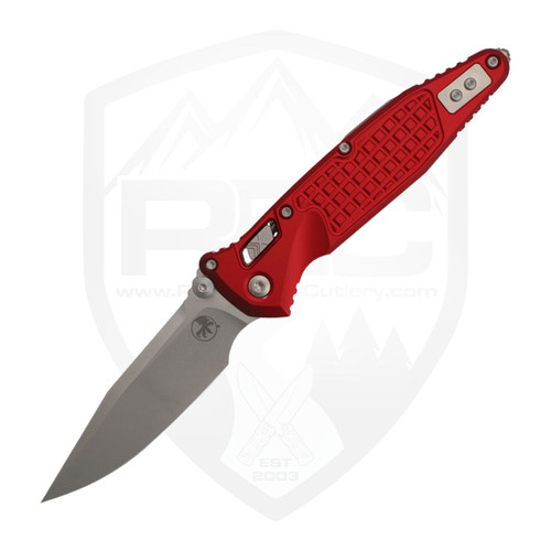 Microtech Socom Ram-Lok Red Frag Aluminum, Stonewash M390MK - 160RL-10FRRD