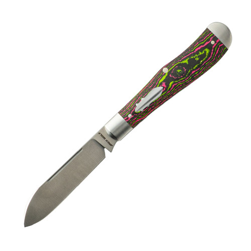 Jack Wolf Knives Gateway Eureka Slipjoint, Purple Smooth Bone
