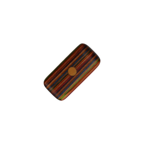 Possum Hollow Pocket Crafts Pocket Worry Stones, Burlap Micarta, Brass, Dymalux