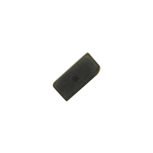 Possum Hollow Pocket Crafts Pocket Worry Stones, Vintage Canvas Micarta, Brass, Black Olive Canvas Micarta - Large
