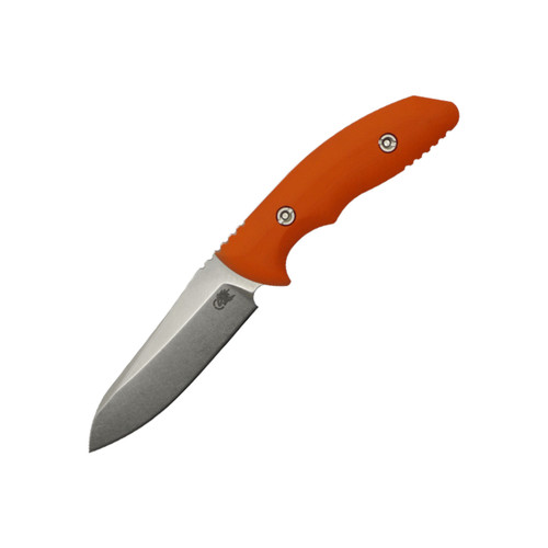 Hinderer Knives Flashpoint Sheepsfoot, Orange G10, Stonewash Magnacut