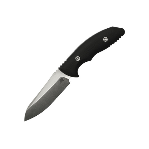 Hinderer Knives Flashpoint Sheepsfoot, Black G10, Stonewash Magnacut