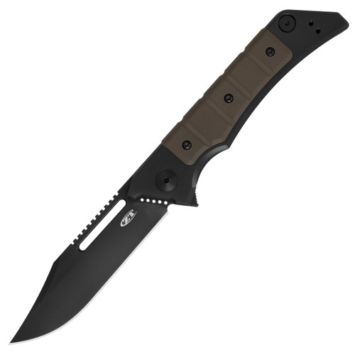 Zero Tolerance 0223 Black Titanium Brown G10, Black DLC 20CV