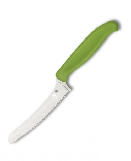 Spyderco Z-Cut, Green with Blunt Tip Serrated Blade K13