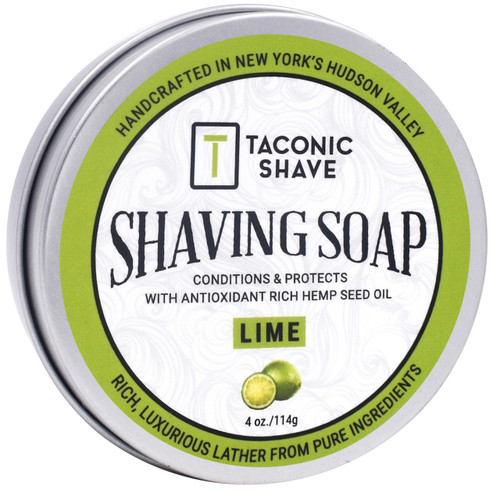 Taconic Shave Soap Lime 4oz