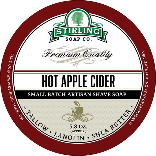 Stirling Hot Apple Cider Shave Soap 5.8oz
