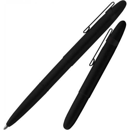 Fisher Bullet Pen Black with Clip, 400BCL