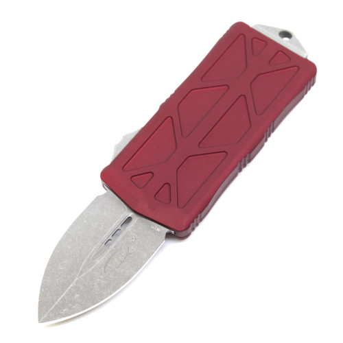 Microtech Exocet Double Edge, Merlot Aluminum / Apocalyptic M390 - 157-10APMR